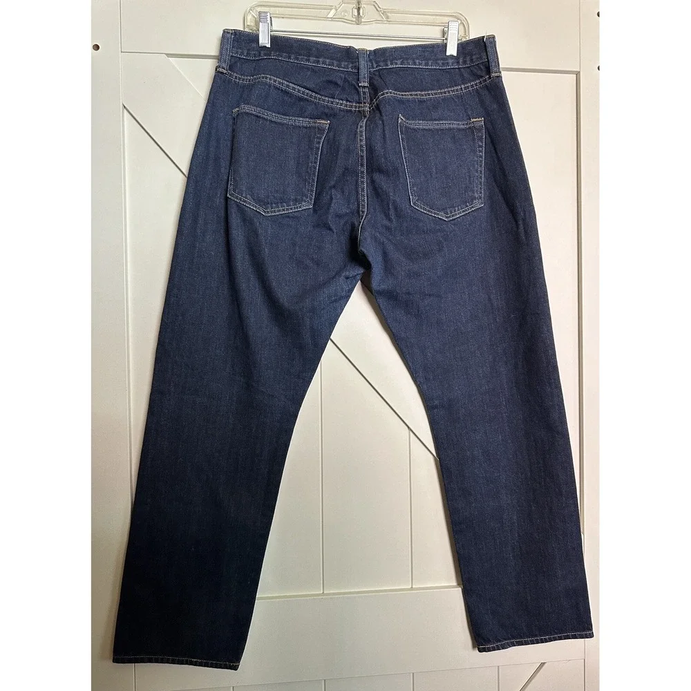 Gap Original Fit 1969 Branded Button Fly Blue Jeans Men's‎ Straight Leg Size 32r